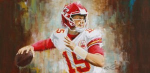 Kansas City Chief [bright red] - Robert's Art Productions - Paintings &  Prints, Sports & Hobbies, Football - ArtPal